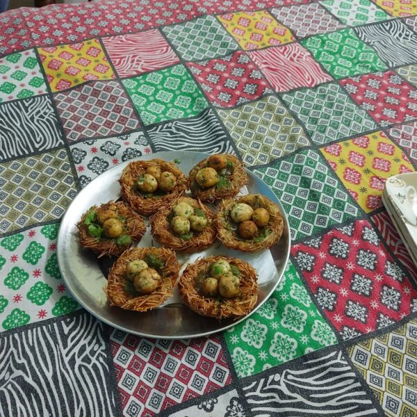 Aloo Paneer Bird Nest